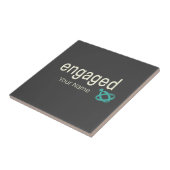 Verlobt Rings Couples Bachelor Party oder Hochzeit Fliese (Seite)