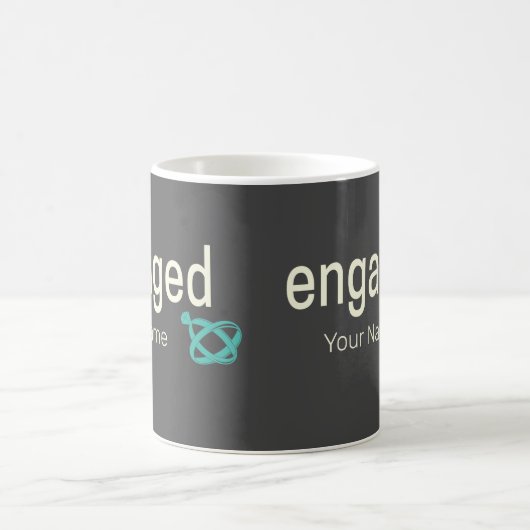 Verlobt Rings Couples Bachelor Party oder Hochzeit Kaffeetasse (Mittel)