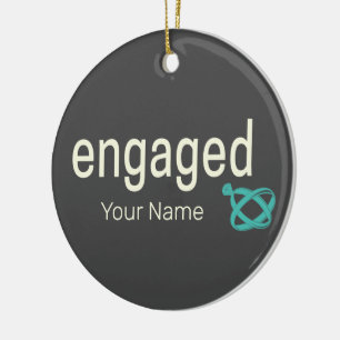 Verlobt Rings Couples Bachelor Party oder Hochzeit Keramik Ornament