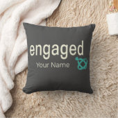 Verlobt Rings Couples Bachelor Party oder Hochzeit Kissen (Decke)