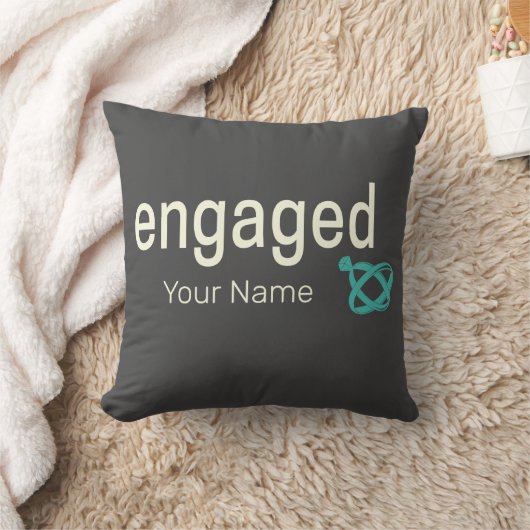 Verlobt Rings Couples Bachelor Party oder Hochzeit Kissen (Decke)