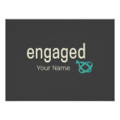 Verlobt Rings Couples Bachelor Party oder Hochzeit Poster (Vorderseite)