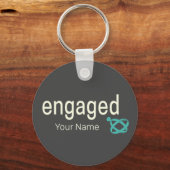 Verlobt Rings Couples Bachelor Party oder Hochzeit Schlüsselanhänger (Vorderseite)