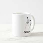 Verlobte AF-Bride Ring Finger Tasche Verlobte Tass Kaffeetasse (VorderseiteRechts)