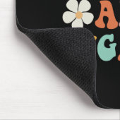 Verlobte Blume Groovy Bachelorette Teil Mousepad (Ecke)