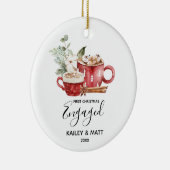 Verlobte Couple Keramik Ornament (Rechts)