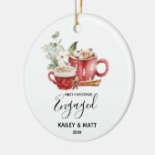 Verlobte Couple Keramik Ornament (Links)