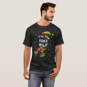 Verlobte Elf Matching Familiengruppe Weihnachten P T-Shirt (Vorne ganz)