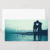 VERLOBTE FOTOKARTE SAVE THE DATE (Vorne/Hinten)