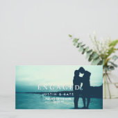 VERLOBTE FOTOKARTE SAVE THE DATE (Stehend Vorderseite)