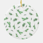 Verlobte moderne Kalligrafie - Foto Keramik Ornament (Hinten)