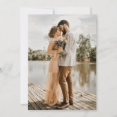 verlobte, moderne Verlobung Einladung (Rückseite)