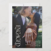 Verlobte Overlay-Vollblut-Fotos-Engagement-Partei Einladung (Vorderseite)