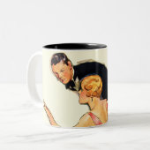 Verlobte Paare Zweifarbige Tasse (Vorderseite Links)