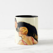 Verlobte Paare Zweifarbige Tasse (Mittel)