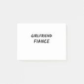 Verlobte Post-it Klebezettel (Vorderseite)