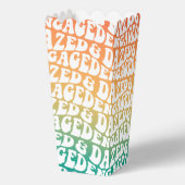 Verlobte Retroglühung Geschenkschachtel (Rückseite)