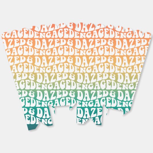 Verlobte Retroglühung Geschenkschachtel (Ungeklappt)