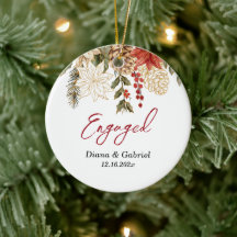 Verlobte Rote Blume Weihnachten