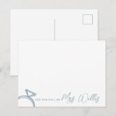 Verlobte Stationierung Postkarte (Vorne/Hinten)