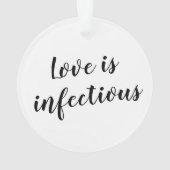 Verlobte und isolierte Covid-Verlobung Weihnachten Ornament (Rückseite)