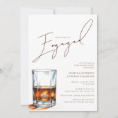 Verlobte Whiskey-Engagement-Partei Einladung (Vorderseite)