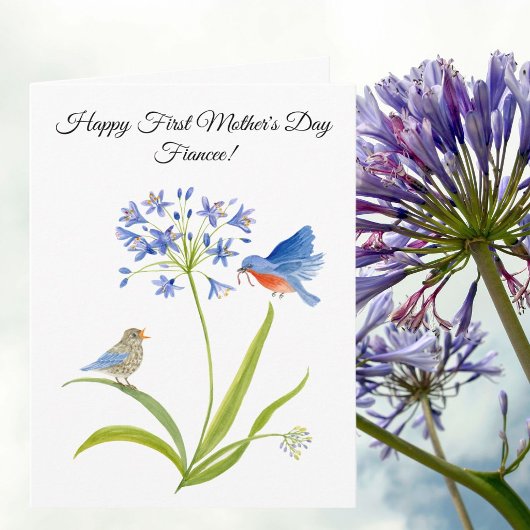 Verlobte zum ersten Muttertag Bluebird Karte