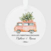 Verlobter oder verheirateter Grunge-van Ornament (Rückseite)