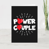 Verlobter Power Niedlicher Hochzeitstag Karte (Vorderseite)