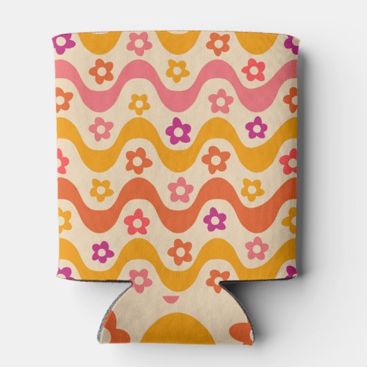 Verlobter Retro-70er Bachelorette Dosenkühler (Rückseite)