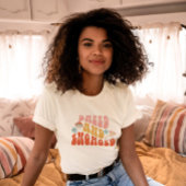 Verlobter Retro-70er-Junggeselinnen-Abschied T-Shirt