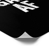 Verlobtes Af-Shirt Neuvermählte Braut und Bräuche Poster (Ecke)