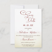 Verlobtes Couple Foto Simulated Brush Heart Weddin (Rückseite)