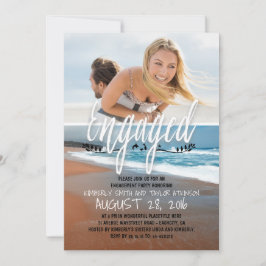 Verlobtes Foto-Beach Einladung
