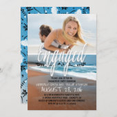 Verlobtes Foto-Beach Einladung (Vorne/Hinten)