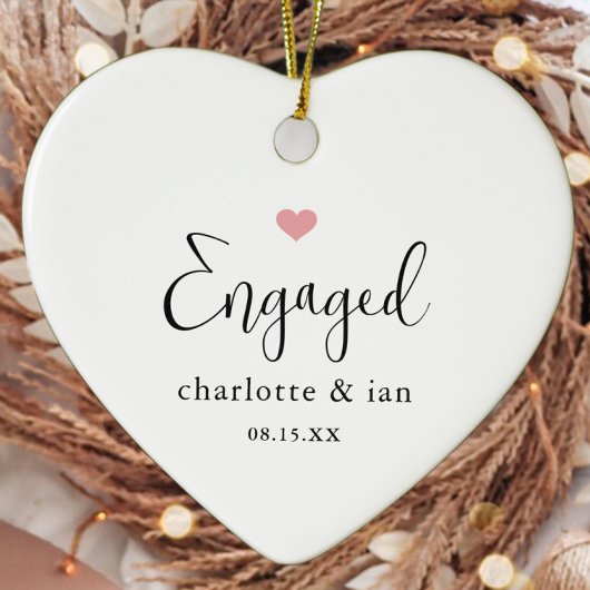 Verlobtes Foto Keepake Keramik Ornament