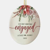 Verlobtes Jahr Keramik Ornament (Rechts)