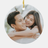 Verlobtes Jahr Keramik Ornament (Hinten)