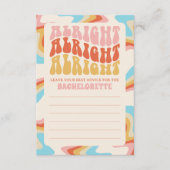 Verlobtes Junggeselinnen-Abschied Hinweiskarte (Vorderseite)