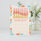 Verlobtes Junggeselinnen-Abschied Hinweiskarte (Stehend Vorderseite)