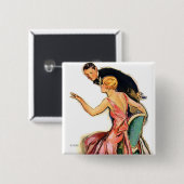 Verlobtes Paar Button (Vorne & Hinten)