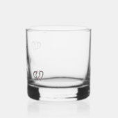 Verlobtes Paar, das den Knoten bindet Whiskyglas (Links)