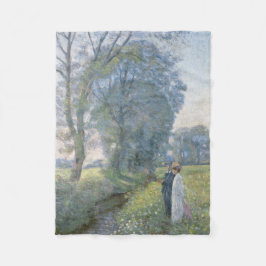 Verlobtes Paar (Hochzeit und Ehe) (Verlobung) Fleecedecke