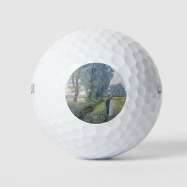 Verlobtes Paar (Hochzeit und Ehe) (Verlobung) Golfball