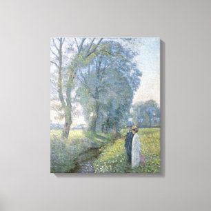 Verlobtes Paar (Hochzeit und Ehe) (Verlobung) Leinwanddruck