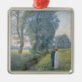 Verlobtes Paar (Hochzeit und Ehe) (Verlobung) Ornament Aus Metall