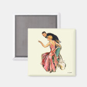 Verlobtes Paar Magnet (Vorderseite/Rückseite)