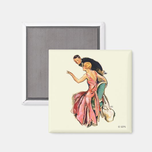 Verlobtes Paar Magnet (Vorderseite/Rückseite)