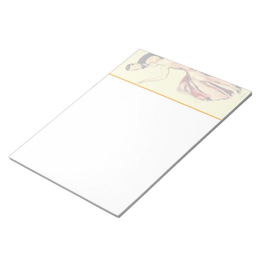 Verlobtes Paar Notizblock (angewinkelt)