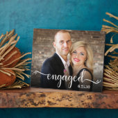 Verlobtes Skript Benutzerdefiniertes Foto Plaque Fotoplatte (Seite)